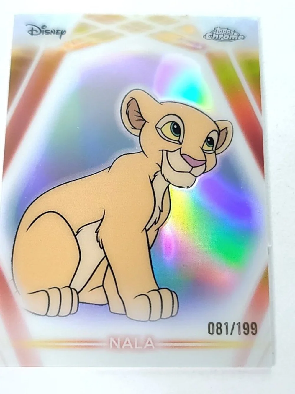 Nala Topps 2026 Disney Neon Holo Chrome Refractor Limited 081/199 CNE